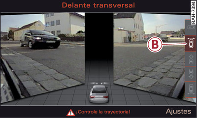 Infotainment: Modo delante transversal